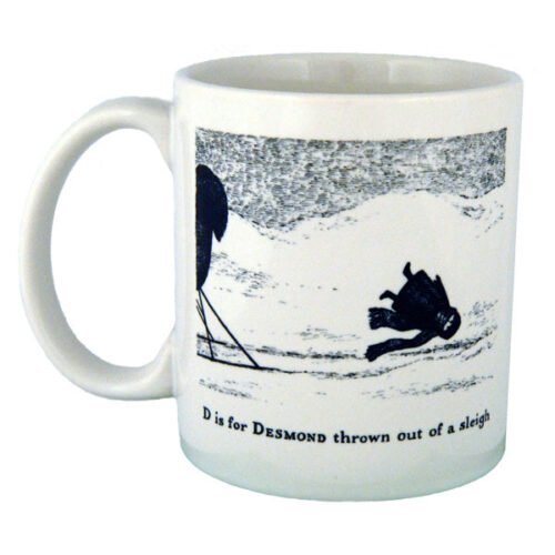 D is for Desmond thrown out of a sleigh Mug